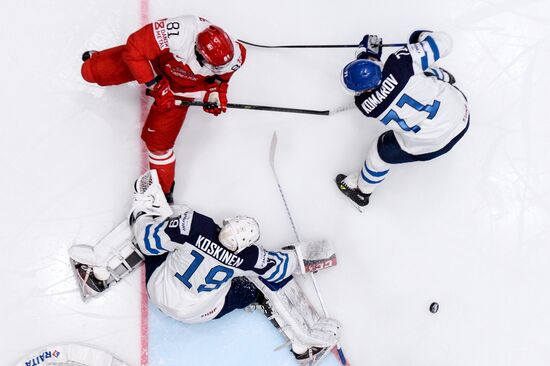 World Ice Hockey Championship. Finland vs. Denmark