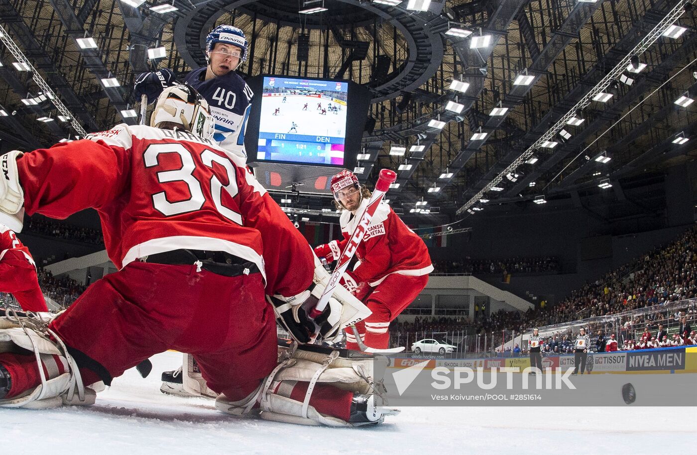 World Ice Hockey Championship. Finland vs. Denmark