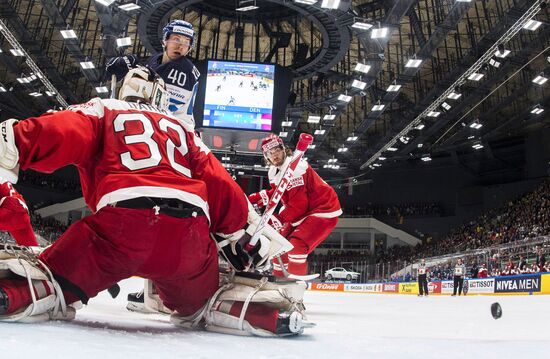 World Ice Hockey Championship. Finland vs. Denmark
