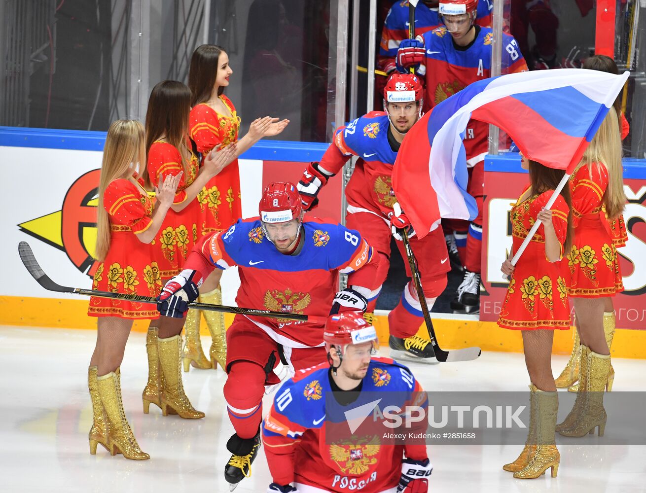 2016 IIHF World Ice Hockey Championship. Russia vs. Germany