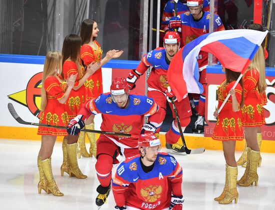 2016 IIHF World Ice Hockey Championship. Russia vs. Germany