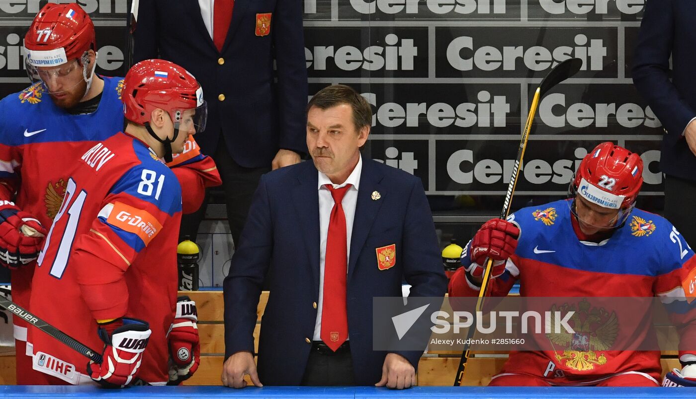 2016 IIHF World Ice Hockey Championship. Russia vs. Germany