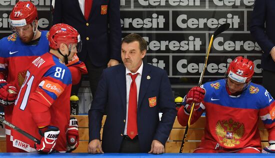 2016 IIHF World Ice Hockey Championship. Russia vs. Germany