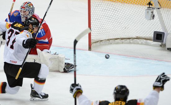 2016 IIHF World Ice Hockey Championship. Russia vs. Germany