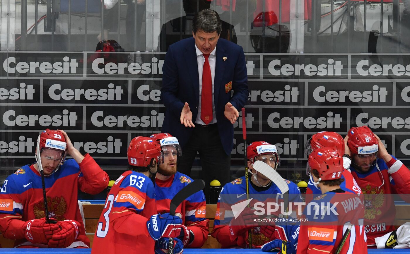 2016 IIHF World Ice Hockey Championship. Russia vs. Germany