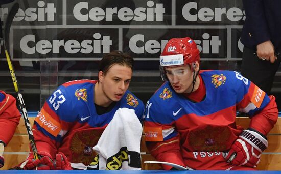 2016 IIHF World Ice Hockey Championship. Russia vs. Germany