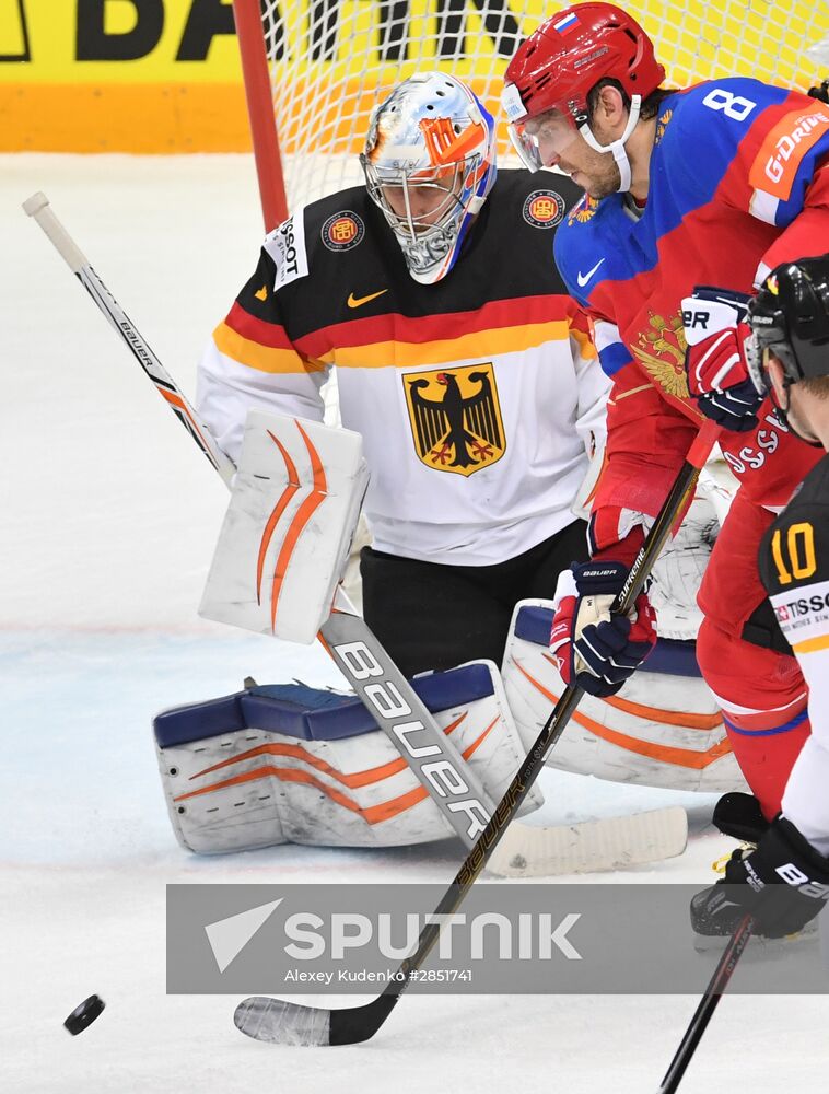 2016 IIHF World Ice Hockey Championship. Russia vs. Germany