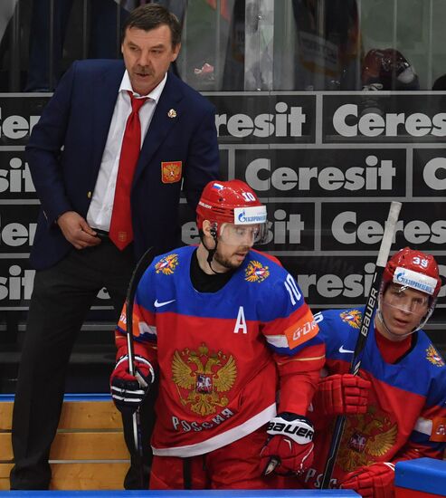 2016 IIHF World Ice Hockey Championship. Russia vs. Germany