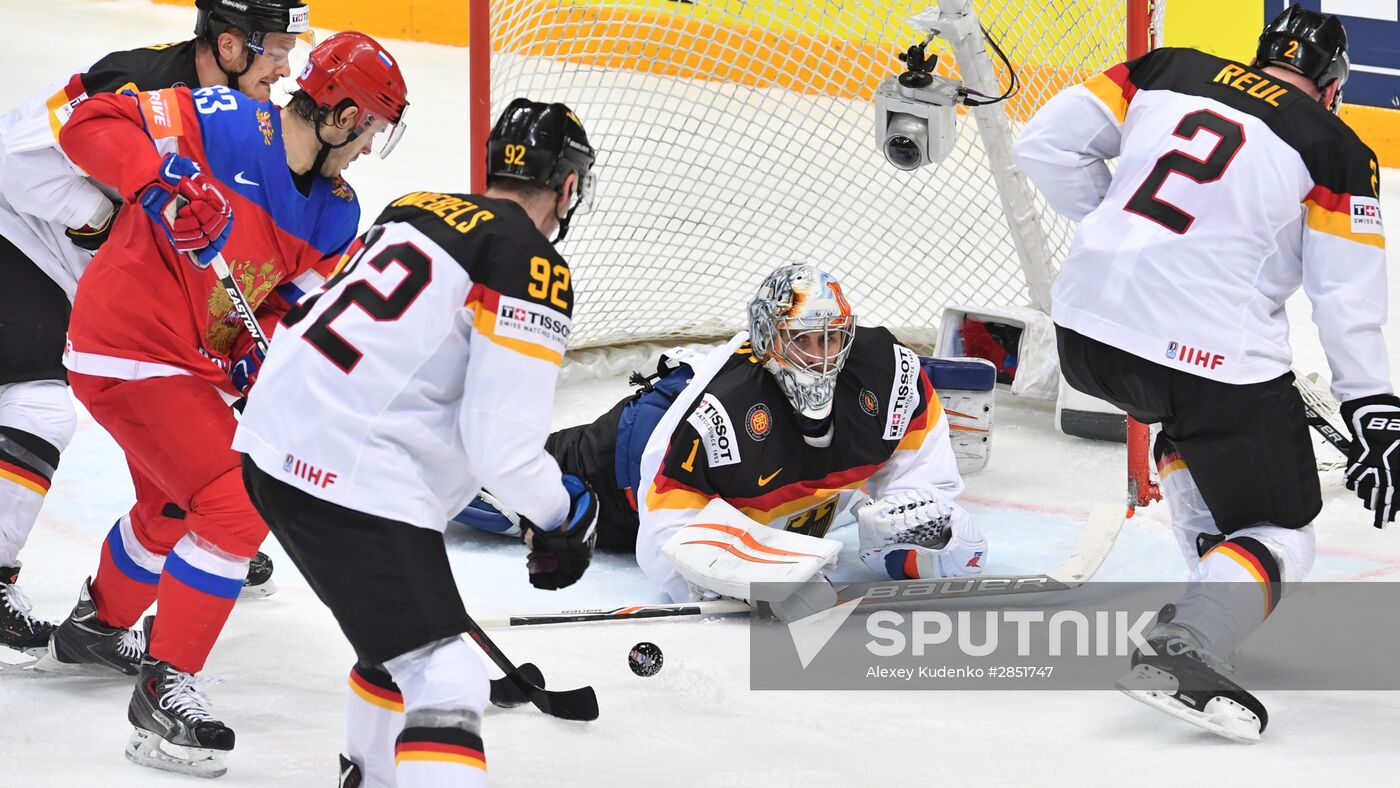 2016 IIHF World Ice Hockey Championship. Russia vs. Germany