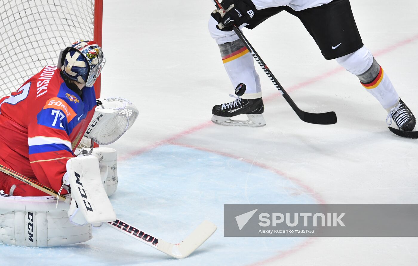 2016 IIHF World Ice Hockey Championship. Russia vs. Germany