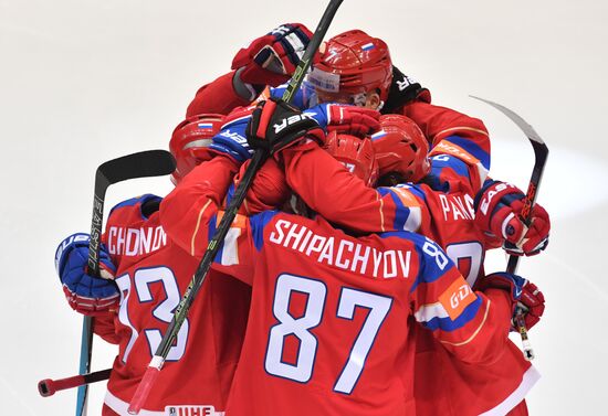 2016 IIHF World Ice Hockey Championship. Russia vs. Germany