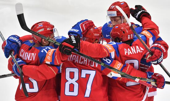 2016 IIHF World Ice Hockey Championship. Russia vs. Germany