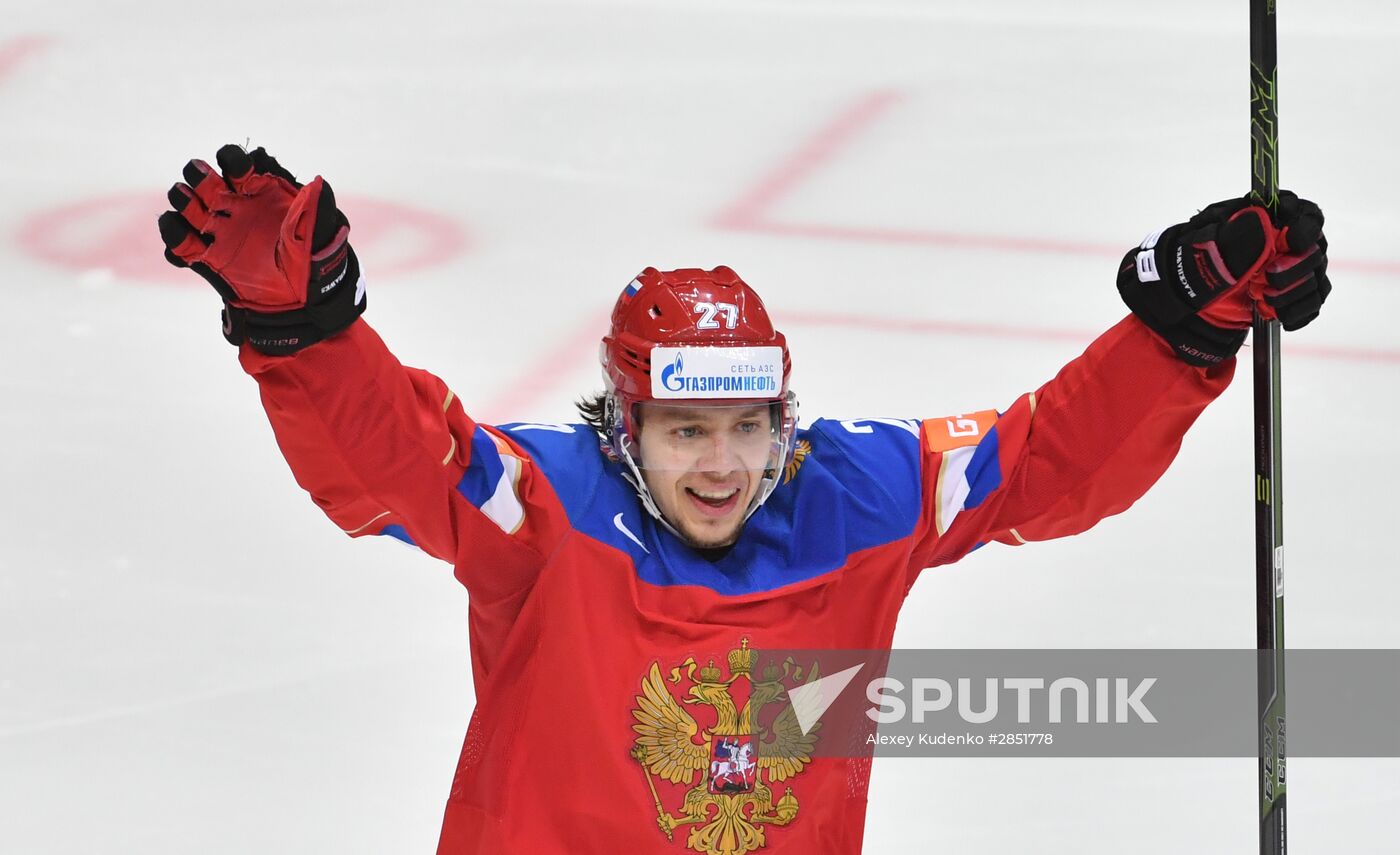 2016 IIHF World Ice Hockey Championship. Russia vs. Germany