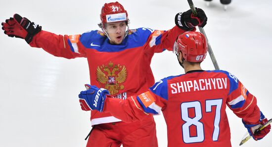 2016 IIHF World Ice Hockey Championship. Russia vs. Germany