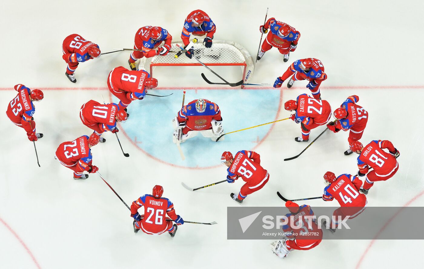 2016 IIHF World Ice Hockey Championship. Russia vs. Germany