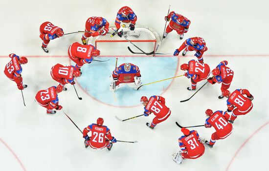 2016 IIHF World Ice Hockey Championship. Russia vs. Germany