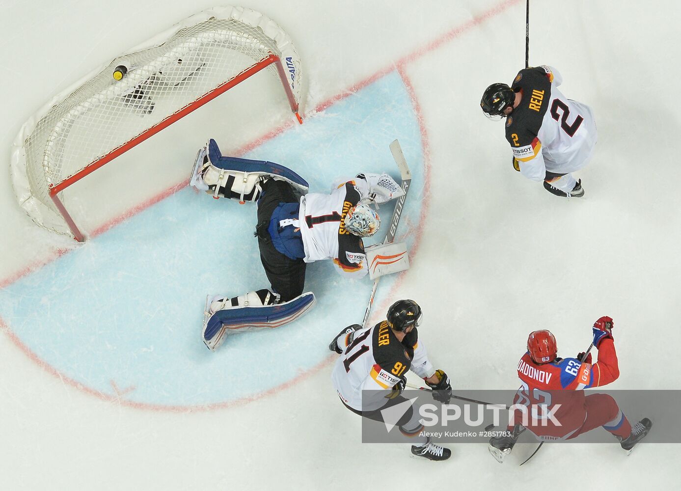 2016 IIHF World Ice Hockey Championship. Russia vs. Germany