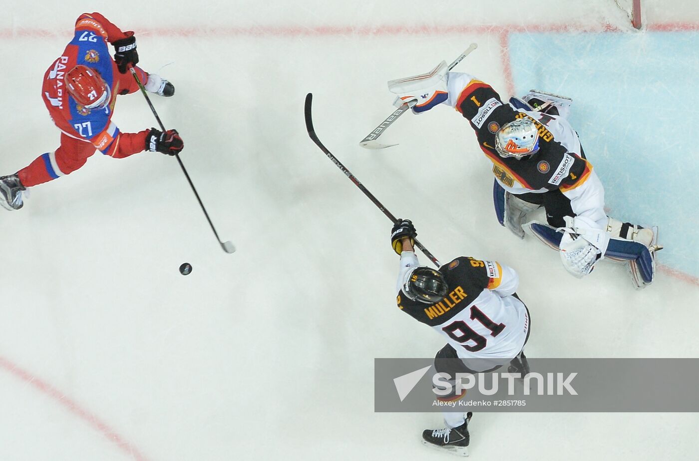 2016 IIHF World Ice Hockey Championship. Russia vs. Germany