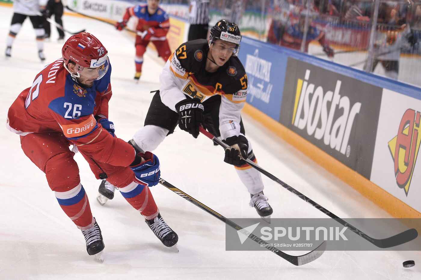 2016 IIHF World Ice Hockey Championship. Russia vs. Germany