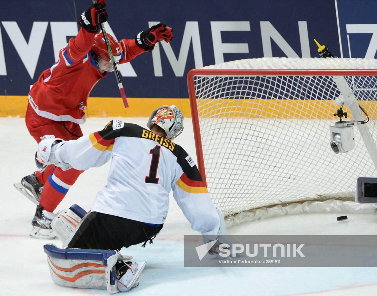 2016 IIHF World Ice Hockey Championship. Russia vs. Germany