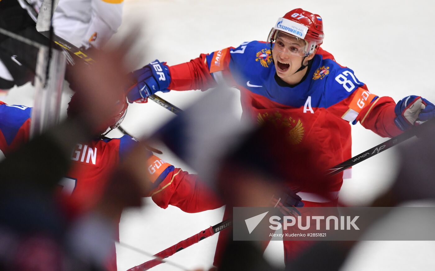 2016 IIHF World Ice Hockey Championship. Russia vs. Germany