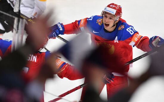 2016 IIHF World Ice Hockey Championship. Russia vs. Germany