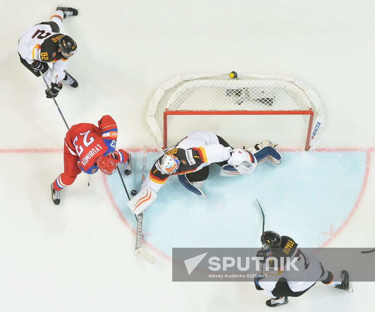 2016 IIHF World Ice Hockey Championship. Russia vs. Germany