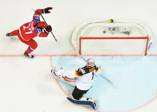 2016 IIHF World Ice Hockey Championship. Russia vs. Germany