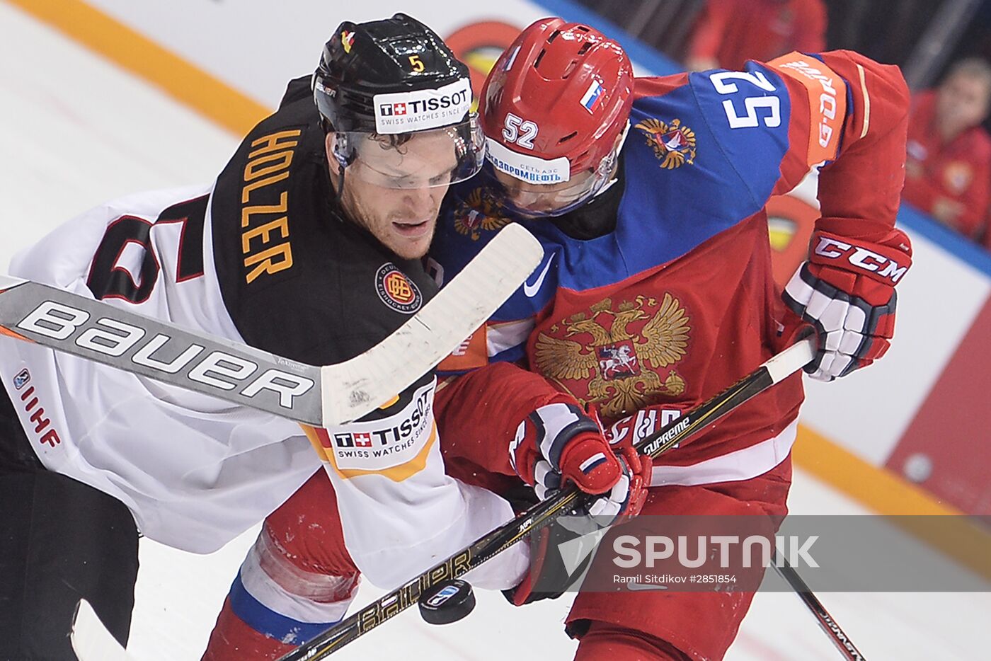 2016 IIHF World Ice Hockey Championship. Russia vs. Germany