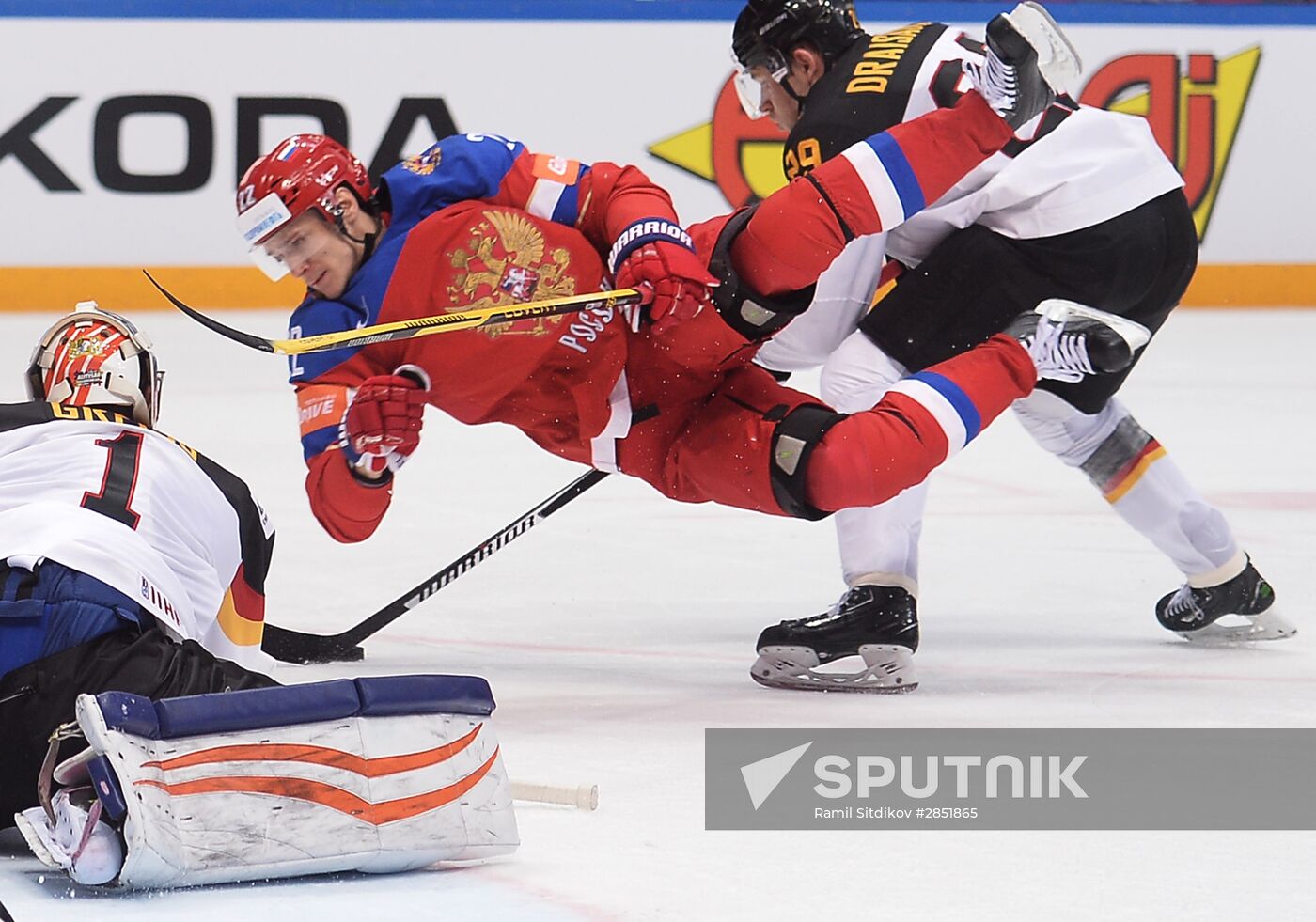 2016 IIHF World Ice Hockey Championship. Russia vs. Germany