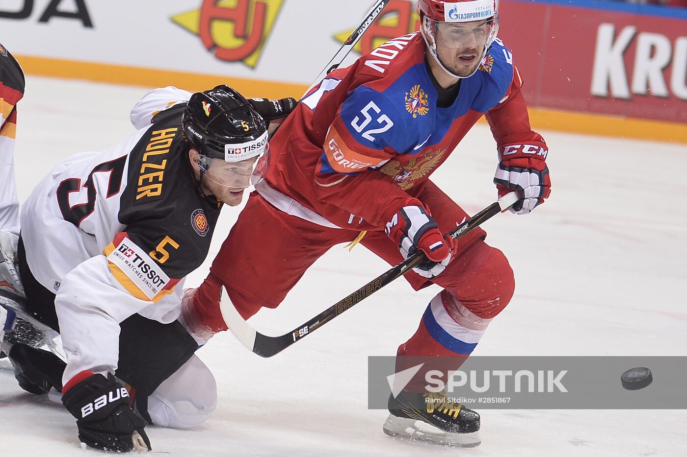 2016 IIHF World Ice Hockey Championship. Russia vs. Germany