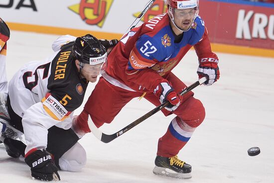 2016 IIHF World Ice Hockey Championship. Russia vs. Germany