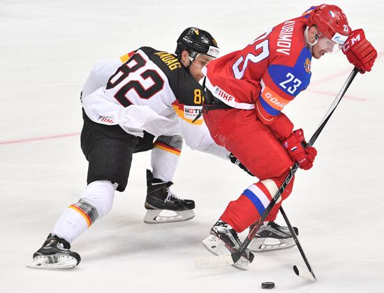 2016 IIHF World Ice Hockey Championship. Russia vs. Germany