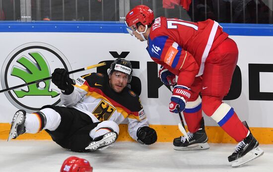 2016 IIHF World Ice Hockey Championship. Russia vs. Germany
