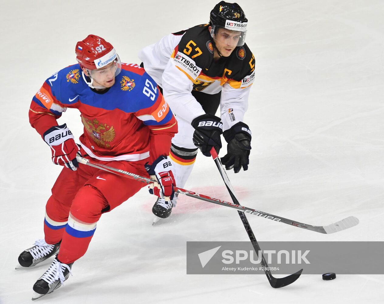 2016 IIHF World Ice Hockey Championship. Russia vs. Germany