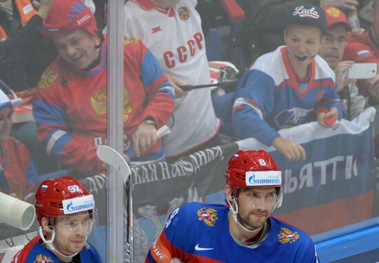 2016 IIHF World Ice Hockey Championship. Russia vs. Germany