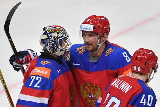 2016 IIHF World Ice Hockey Championship. Russia vs. Germany