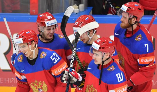 2016 IIHF World Ice Hockey Championship. Russia vs. Germany