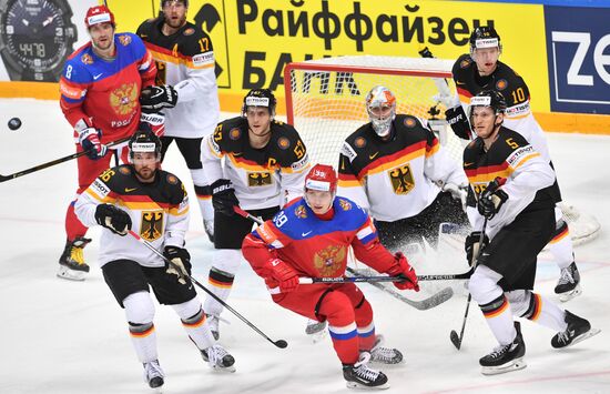 2016 IIHF World Ice Hockey Championship. Russia vs. Germany