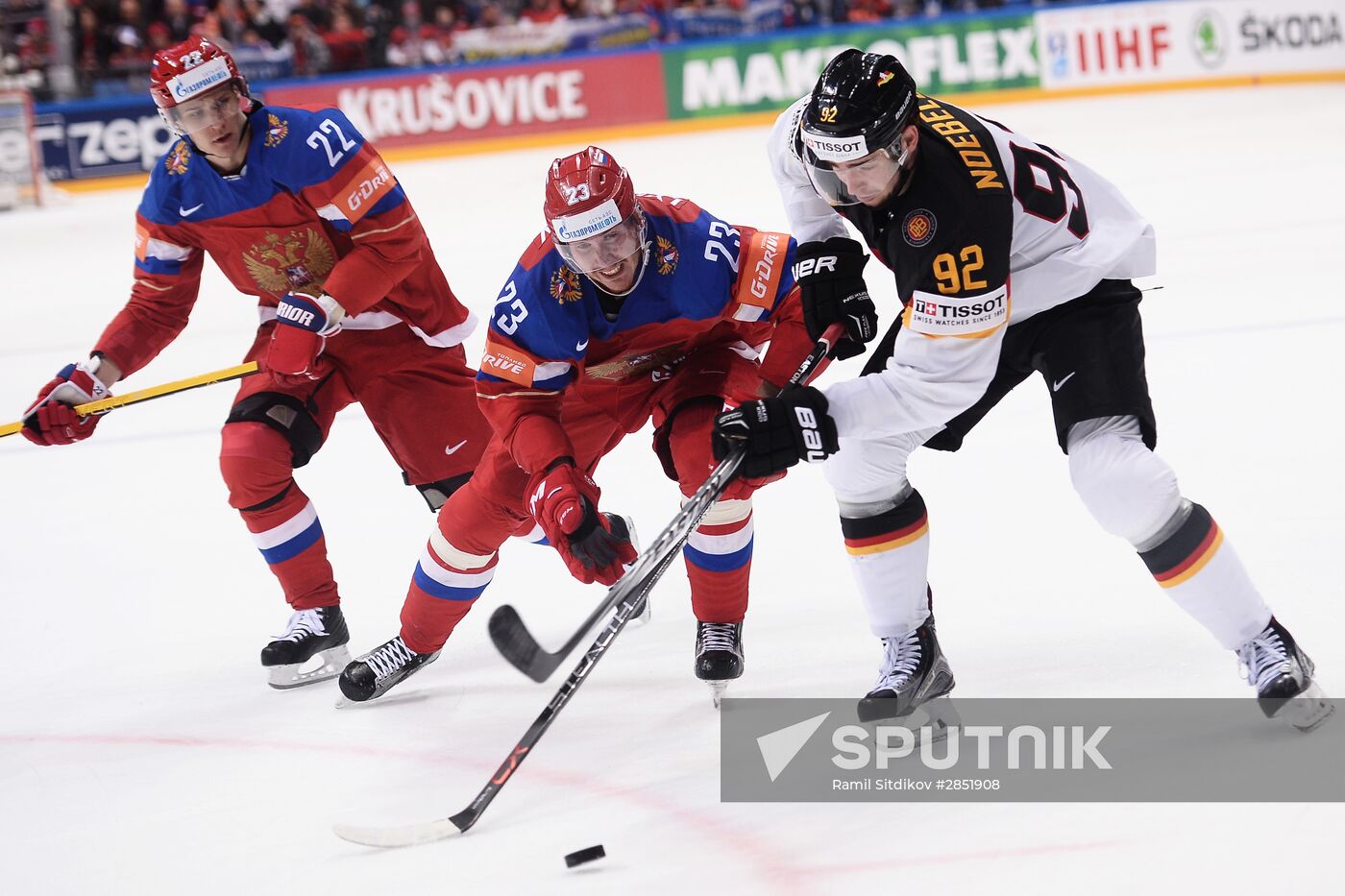 2016 IIHF World Ice Hockey Championship. Russia vs. Germany