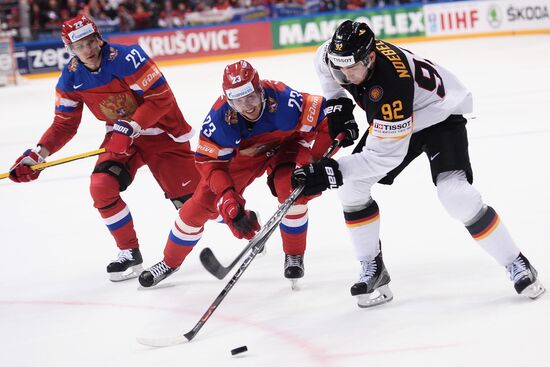 2016 IIHF World Ice Hockey Championship. Russia vs. Germany