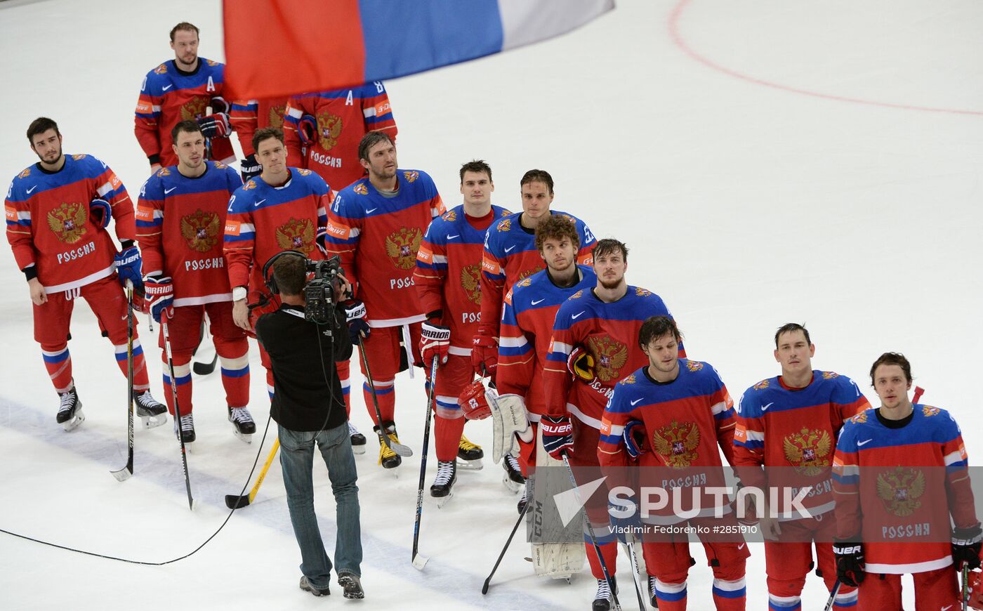 2016 IIHF World Ice Hockey Championship. Russia vs. Germany