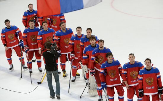 2016 IIHF World Ice Hockey Championship. Russia vs. Germany
