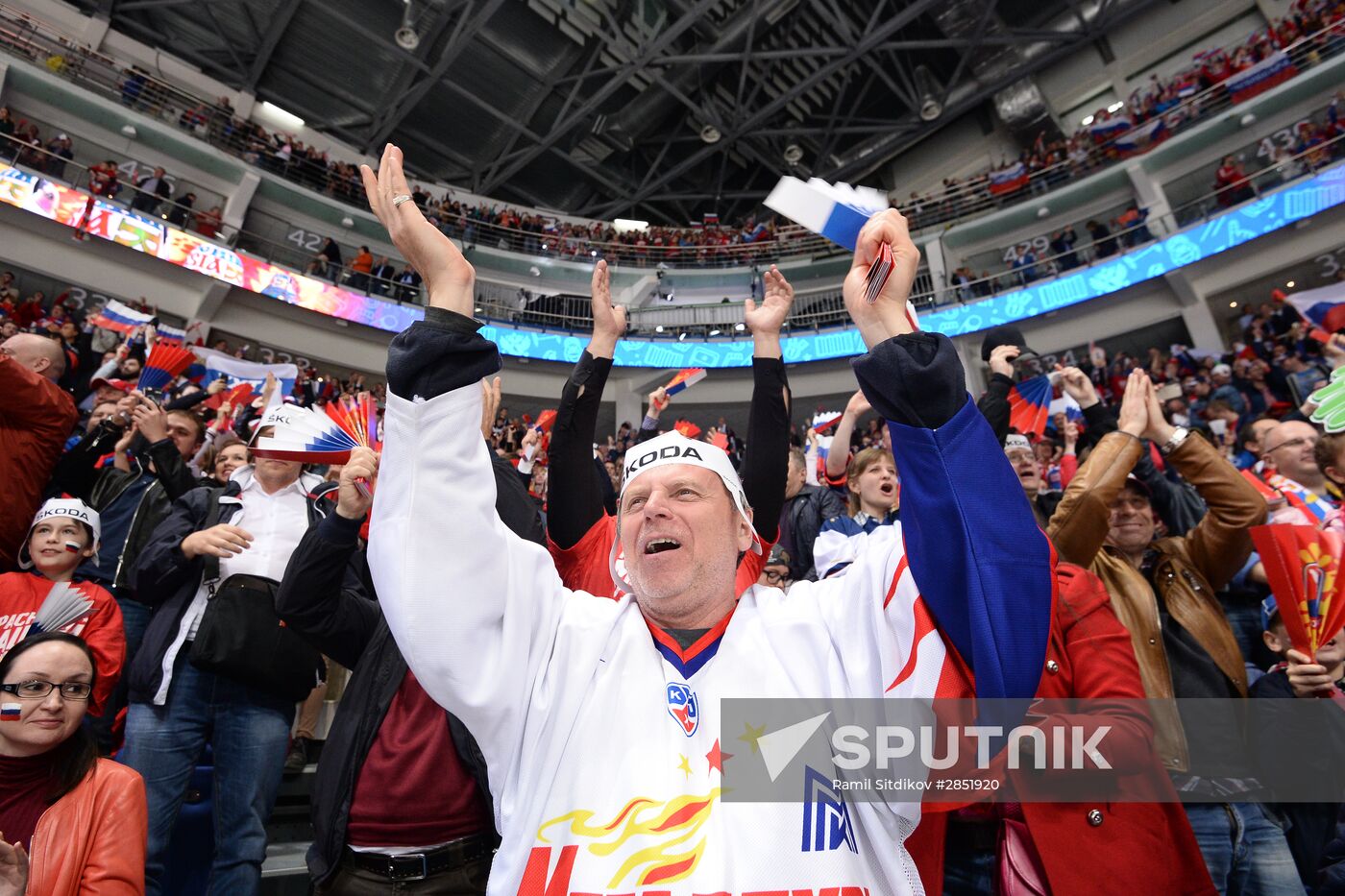 2016 IIHF World Ice Hockey Championship. Russia vs. Germany