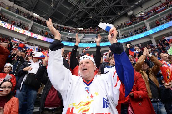 2016 IIHF World Ice Hockey Championship. Russia vs. Germany
