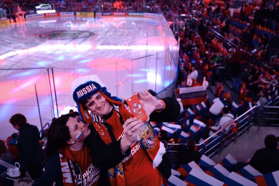2016 IIHF World Ice Hockey Championship. Russia vs. Germany