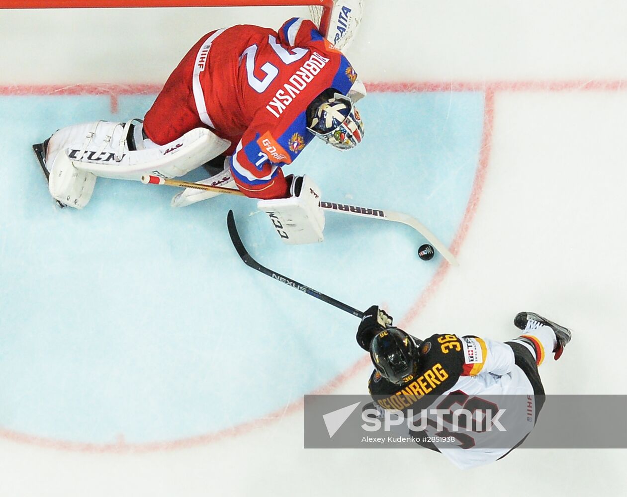 2016 IIHF World Ice Hockey Championship. Russia vs. Germany