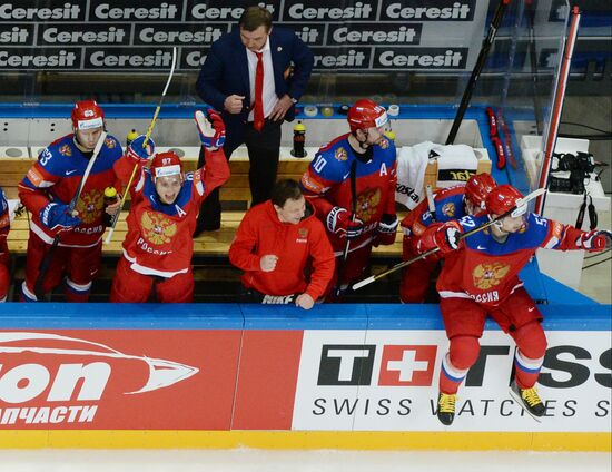 2016 IIHF World Ice Hockey Championship. Russia vs. Germany