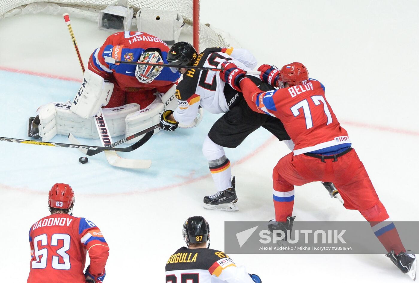 2016 IIHF World Ice Hockey Championship. Russia vs. Germany