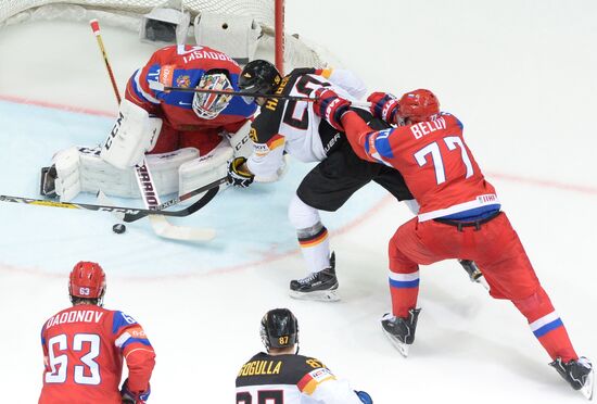 2016 IIHF World Ice Hockey Championship. Russia vs. Germany